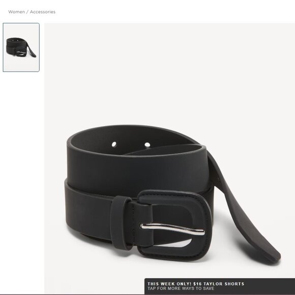 NWT Old Navy Faux-Leather Belt - Picture 1 of 3